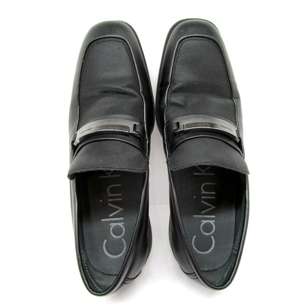 Calvin Klein Ervin Black Horse bit Loafers Size US 8.5 M